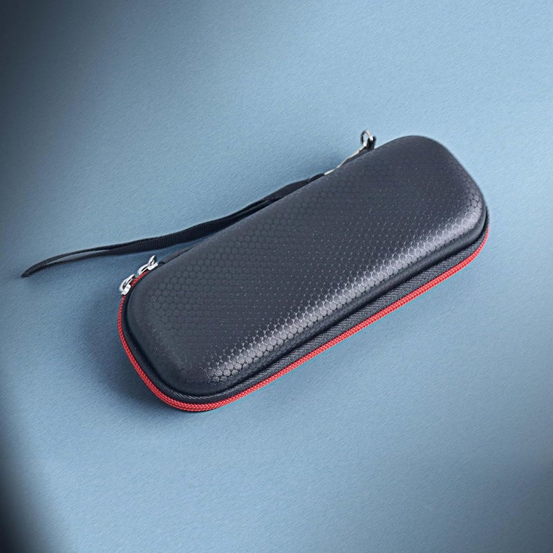 Wolfteeth Portable Pen Battery Case Storage Smell Proof Container Hard Shell EVA Cord Organizer Electronics Organizer Travel Case Pouch (Empty Only) Black - Image 2